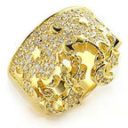 Jewellery Kingdom Ladies Gold Crown Stars Moon Sterling Silver Movable Charms Ring - Jewelry Rings - British D'sire