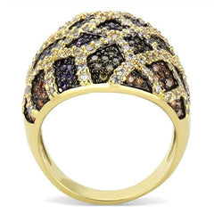 Jewellery Kingdom Ladies Gold Dome Amethyst Cz Ruby Aquamarine Peridot Multi Colour - Jewelry Rings - British D'sire