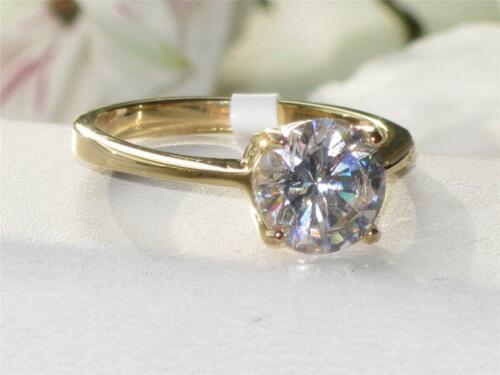 Jewellery Kingdom Ladies Gold Solitaire 1.50 Carat Cz Steel Cubic Engagement Ring - Jewelry Rings - British D'sire Main image