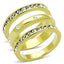 Jewellery Kingdom Ladies Gold Stacking Bands Rings Full Eternity Cubic Zirconia 10mm - Jewelry Rings - British D'sire