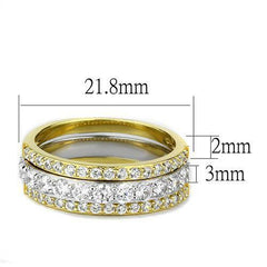 Jewellery Kingdom Ladies Gold Sterling Silver Cz Full Eternity Wedding Stacking Rings Bands - Jewelry Rings - British D'sire