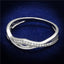 Jewellery Kingdom Ladies Handmade Sterling Eternity Crossover Band 4.3mm Ring (Silver) - Rings - British D'sire