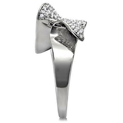 Jewellery Kingdom Ladies Handmade Sterling Silver Designer Pave Ring (Silver) - Rings - British D'sire