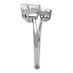 Jewellery Kingdom Ladies Heart 2.50ct Stainless Steel Cubic Zirconia All Size Ring (Silver) - Jewelry Rings - British D'sire