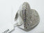 Jewellery Kingdom Ladies Heart Ring Statement Silver Cz Super Sparkling Pave Cocktail - Jewelry Rings - British D'sire