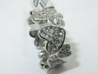 Jewellery Kingdom Ladies Heart Simulated Diamond Full Eternity Stainless Steel Ring - Jewelry Rings - British D'sire