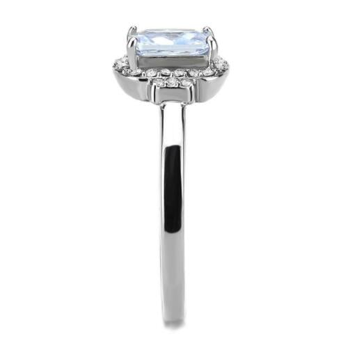 Jewellery Kingdom Ladies Light Amethyst Purple Stainless Steel Cubic Zirconia Ring (Silver) - Jewelry Rings - British D'sire
