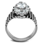 Jewellery Kingdom Ladies Marquise 2 Carat Cubic Zirconia Stainless Steel Ring - Jewelry Rings - British D'sire