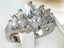 Jewellery Kingdom Ladies Marquise Anniversary Simulated Diamonds Ring (Silver) - Jewelry Rings - British D'sire