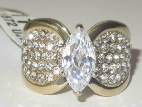 Jewellery Kingdom Ladies Marquise Cocktail Simulated Diamonds Ring Secondary image