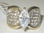 Jewellery Kingdom Ladies Marquise Cocktail Simulated Diamonds Ring - Rings - British D'sire