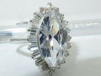 Jewellery Kingdom Ladies Marquise Cubic Zirconia 5CT Emerald Cuts Ring (Sterling Silver) - Jewelry Rings - British D'sire