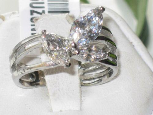 Jewellery Kingdom Ladies Marquise Cubic Zirconia Pretty Dress Stainless Steel New All Size Ring - Jewelry Rings - British D'sire