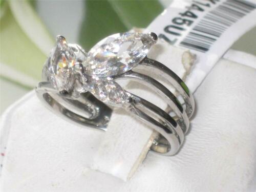 Jewellery Kingdom Ladies Marquise Cubic Zirconia Pretty Dress Stainless Steel New All Size Ring - Jewelry Rings - British D'sire