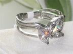 Jewellery Kingdom Ladies Marquise Cubic Zirconia Pretty Dress Stainless Steel New All Size Ring - Jewelry Rings - British D'sire