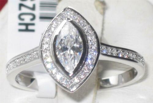 Jewellery Kingdom Ladies Marquise Cz Sterling Silver Stamped 1.45 Carat Engagement Ring - Jewelry Rings - British D'sire