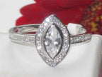 Jewellery Kingdom Ladies Marquise Cz Sterling Silver Stamped 1.45 Carat Engagement Ring - Jewelry Rings - British D'sire