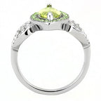 Jewellery Kingdom Ladies Marquise Light Peridot Cz 1.50 Carat Stainless Steel Ring (Green) - Jewelry Rings - British D'sire