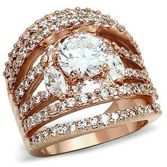 Jewellery Kingdom Ladies Marquise Round 4 Carat Cubic Zirconia Cocktail Ring (Rose Gold) - Jewelry Rings - British D'sire