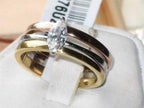 Jewellery Kingdom Ladies Marquise Set Rose Cubic Zirconia Stainless Steel Wedding Engagement Ring (Gold) - Jewelry Rings - British D'sire