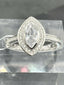 Jewellery Kingdom Ladies Marquise Simulated Diamonds Ring (Silver) - Rings - British D'sire