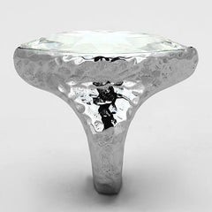 Jewellery Kingdom Ladies Marquise Stainless Steel Sparkling Clear Statement Cocktail Ring - Jewelry Rings - British D'sire
