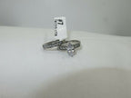 Jewellery Kingdom Ladies Marquise Wedding Engagement Set Band 1.50K Stainless Steel Ring - Rings - British D'sire