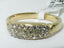 Jewellery Kingdom Ladies Pave Cluster Band 18kt Steel Elegant Gold Ring - Jewelry Rings - British D'sire