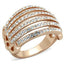 Jewellery Kingdom Ladies Pave Steel Cz Dome Comfort Ring (Gold) - Jewelry Rings - British D'sire