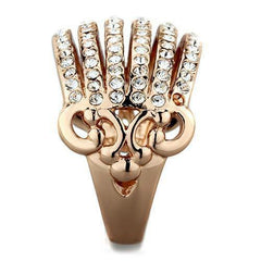 Jewellery Kingdom Ladies Pave Steel Cz Dome Comfort Ring (Gold) - Jewelry Rings - British D'sire
