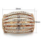 Jewellery Kingdom Ladies Pave Steel Cz Dome Comfort Ring (Gold) - Jewelry Rings - British D'sire