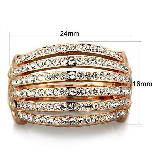 Jewellery Kingdom Ladies Pave Steel Cz Dome Comfort Ring (Gold) - Jewelry Rings - British D'sire