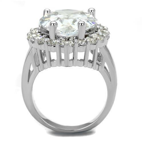 Jewellery Kingdom Ladies Pear Cocktail 17CT Sparkling statement Ring (Silver) - Jewelry Rings - British D'sire