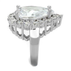 Jewellery Kingdom Ladies Pear Cocktail 17CT Sparkling statement Ring (Silver) - Jewelry Rings - British D'sire