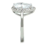 Jewellery Kingdom Ladies Pear Cz 7 Carat Clear Silver Rhodium Pretty Handmade Ring - Jewelry Rings - British D'sire