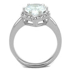 Jewellery Kingdom Ladies Pear Cz 7 Carat Clear Silver Rhodium Pretty Handmade Ring - Jewelry Rings - British D'sire