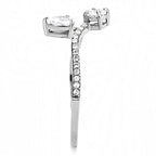 Jewellery Kingdom Ladies Pear Simulated Diamonds Stainless Steel Elegant Ring - Jewelry Rings - British D'sire
