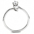 Jewellery Kingdom Ladies Pear Simulated Diamonds Stainless Steel Elegant Ring - Jewelry Rings - British D'sire