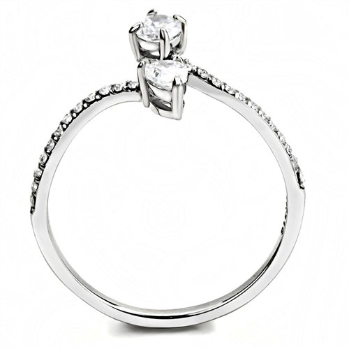 Jewellery Kingdom Ladies Pear Simulated Diamonds Stainless Steel Elegant Ring - Jewelry Rings - British D'sire