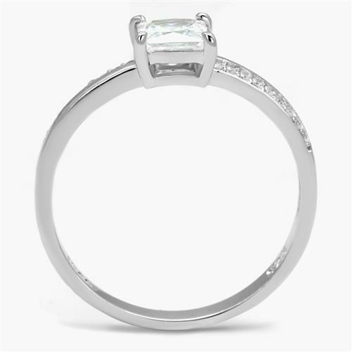 Jewellery Kingdom Ladies Princess 1 Carat Solitaire Accents Cz Sterling Silver Engagement Ring Secondary image