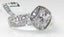 Jewellery Kingdom Ladies Princess 3 Carat Stainless Steel Accents Engagement Ring (Silver) - Jewelry Rings - British D'sire