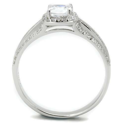 Jewellery Kingdom Ladies Princess Cz Sterling Silver 2 Carat Cubic Zirconia Ring - Jewelry Rings - British D'sire