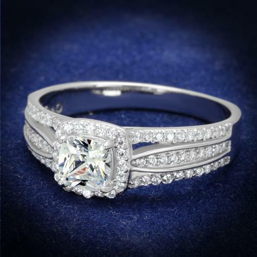 Jewellery Kingdom Ladies Princess Cz Sterling Silver 2 Carat Cubic Zirconia Ring Secondary image