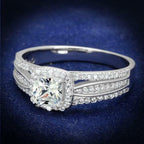 Jewellery Kingdom Ladies Princess Cz Sterling Silver 2 Carat Cubic Zirconia Ring - Jewelry Rings - British D'sire