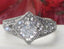 Jewellery Kingdom Ladies Princess Square Cubic Zirconia Stainless Steel Ring (Silver) - Rings - British D'sire