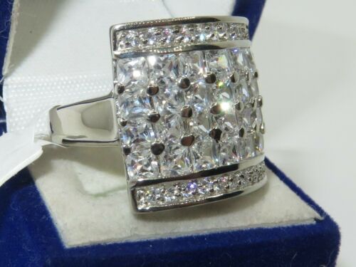 Jewellery Kingdom Ladies Princess Sterling Silver Cocktail Ring (Silver) Secondary image