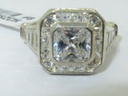 Jewellery Kingdom Ladies Princess Sterling Silver Square Cz Super Sparkling Stamped Ring - Jewelry Rings - British D'sire