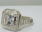 Jewellery Kingdom Ladies Princess Sterling Silver Square Cz Super Sparkling Stamped Ring - Jewelry Rings - British D'sire