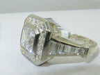 Jewellery Kingdom Ladies Princess Sterling Silver Square Cz Super Sparkling Stamped Ring - Jewelry Rings - British D'sire