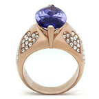 Jewellery Kingdom Ladies Purple Tanzanite Marquise 6 Carat Pave Cocktail Ring (Gold) - Jewelry Rings - British D'sire